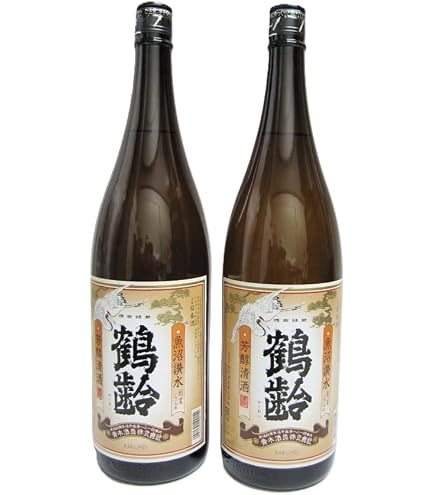 Amazon.co.jp: 青木酒造 鶴齢 純米大吟醸 東条産山田錦37%精米1800ml